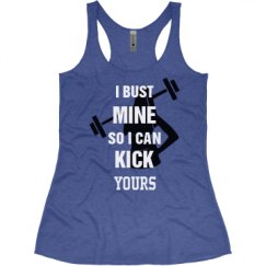 Ladies Slim Fit Super Soft Racerback Triblend Tank