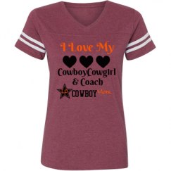 Ladies Relaxed Fit Vintage Sports Tee