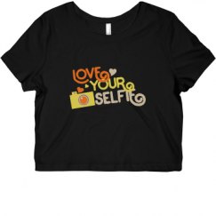 Ladies Slim Fit Crop Top Tee