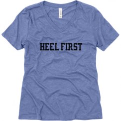 Ladies Relaxed Fit Super Soft Triblend V-Neck Tee