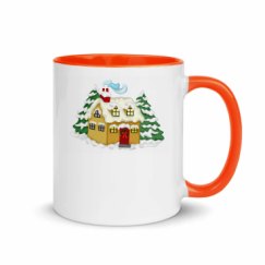 11oz Ceramic Mug with Color Inside