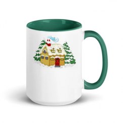 15oz Ceramic Mug with Color Inside