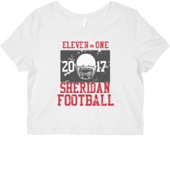 Ladies Slim Fit Crop Top Tee