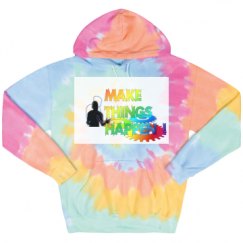 Unisex Tie-Dye Fleece Hoodie