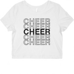 Ladies Slim Fit Crop Top Tee