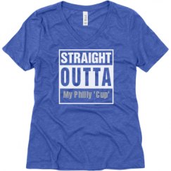 Ladies Relaxed Fit Super Soft Triblend V-Neck Tee