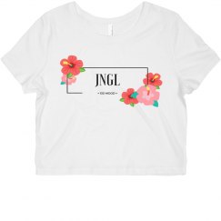130MOOD_JNGL Hibiscus Crop Top
