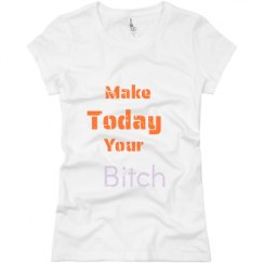 Ladies Slim Fit Basic Promo Jersey Tee