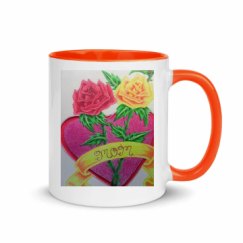 11oz Ceramic Mug with Color Inside