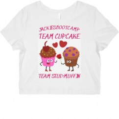 Ladies Slim Fit Crop Top Tee