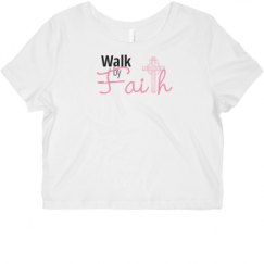 Ladies Slim Fit Crop Top Tee