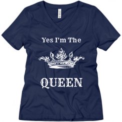 Ladies Relaxed Fit V-Neck Tee