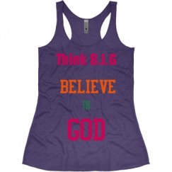Ladies Slim Fit Super Soft Racerback Triblend Tank