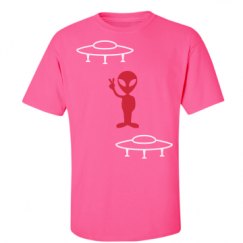 Unisex Ultra Cotton Safety Neon Crewneck Tee