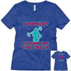 DONDIFITNESS LADIES V NECK SHIRT