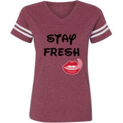 Ladies Relaxed Fit Vintage Sports Tee