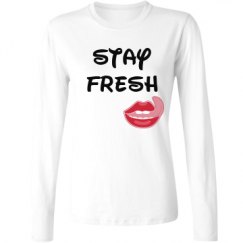 Ladies Relaxed Fit Basic Long Sleeve Tee