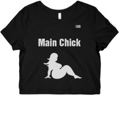 Ladies Slim Fit Crop Top Tee