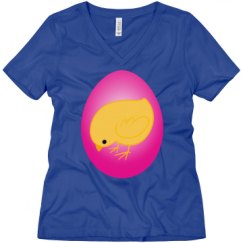 Ladies Relaxed Fit V-Neck Tee