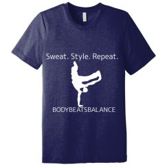Sweat.Style.Repeat. BodyBeatsBalance Navy T-Shirt