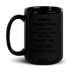 15oz Black Glossy Mug