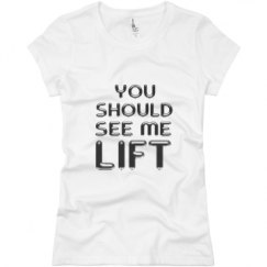 Ladies Slim Fit Basic Promo Jersey Tee
