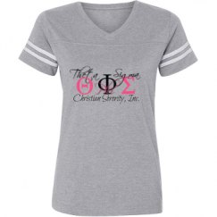 Ladies Relaxed Fit Vintage Sports Tee