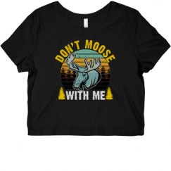 Ladies Slim Fit Crop Top Tee