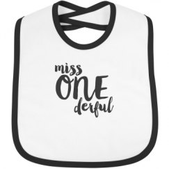 Infant Contrast Trim Bib