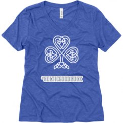 Ladies Relaxed Fit Super Soft Triblend V-Neck Tee