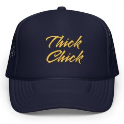 Blue cap w/yellow graphic 