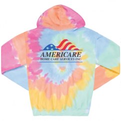 Unisex Tie-Dye Fleece Hoodie