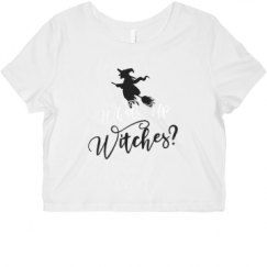 Ladies Slim Fit Crop Top Tee