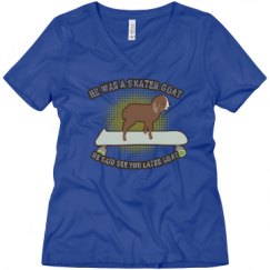 Ladies Relaxed Fit V-Neck Tee