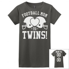 A Football Mom and Her Twins Shirt