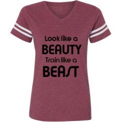 Ladies Relaxed Fit Vintage Sports Tee