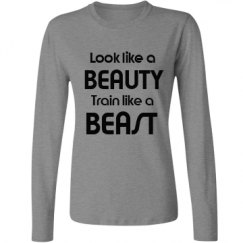 Ladies Relaxed Fit Basic Long Sleeve Tee
