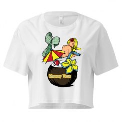 Ladies Festival Cali Crop Top Tee