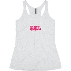 Ladies Slim Fit Super Soft Racerback Triblend Tank