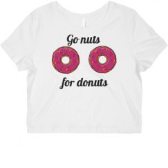 Ladies Slim Fit Crop Top Tee