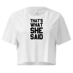 Ladies Festival Cali Crop Top Tee