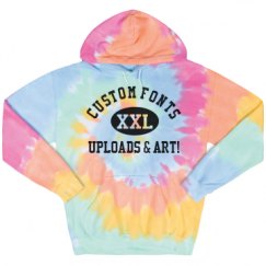 Unisex Tie-Dye Fleece Hoodie