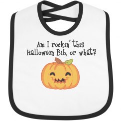 Halloween Bib blk edge