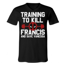 Unisex V-Neck Jersey Tee