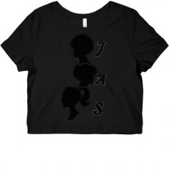 Ladies Slim Fit Crop Top Tee