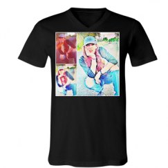 Unisex V-Neck Jersey Tee