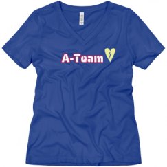 Ladies Relaxed Fit V-Neck Tee