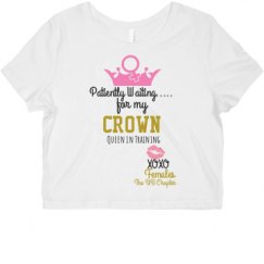 Ladies Slim Fit Crop Top Tee