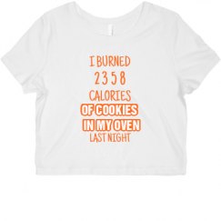 Ladies Slim Fit Crop Top Tee