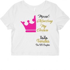 Ladies Slim Fit Crop Top Tee